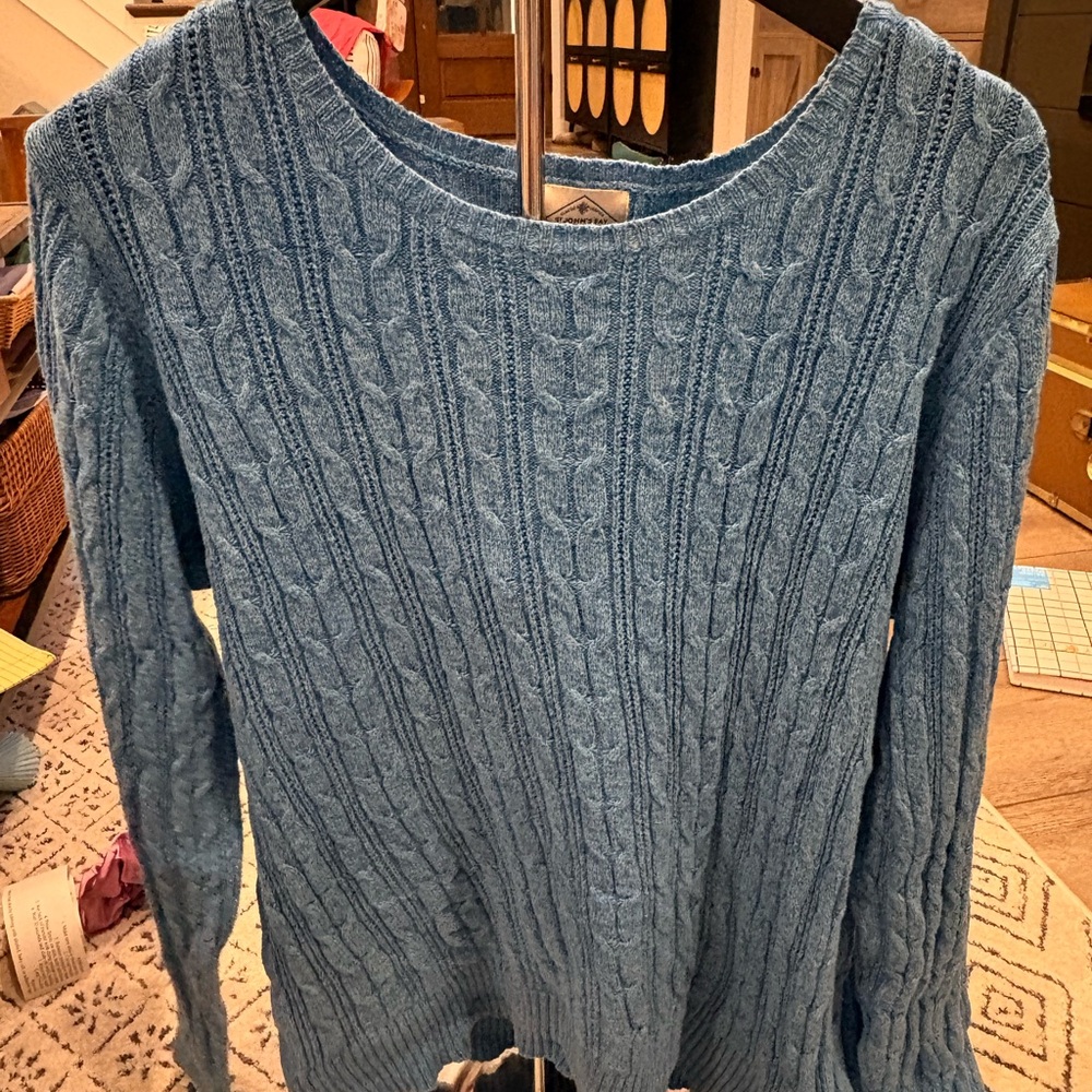 St. John's Bay Teal Cable Knit Sweater